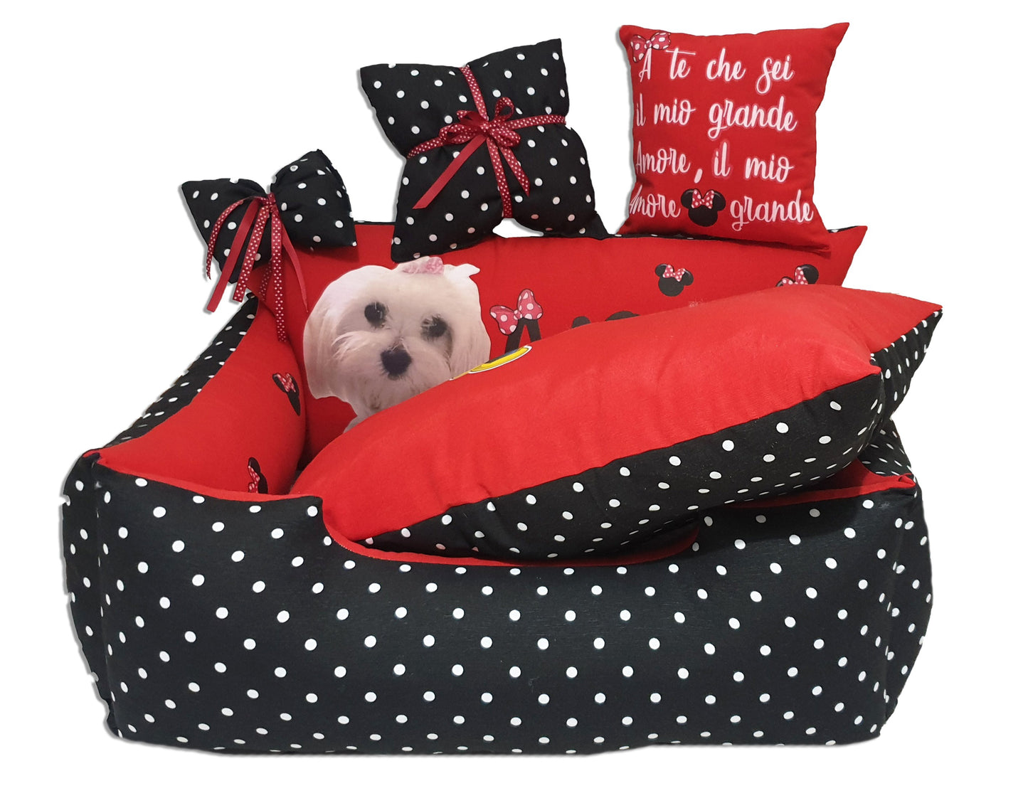 Cuccia personalizzata per cane Disney Minnie