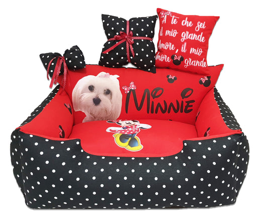 Cuccia personalizzata per cane Disney Minnie