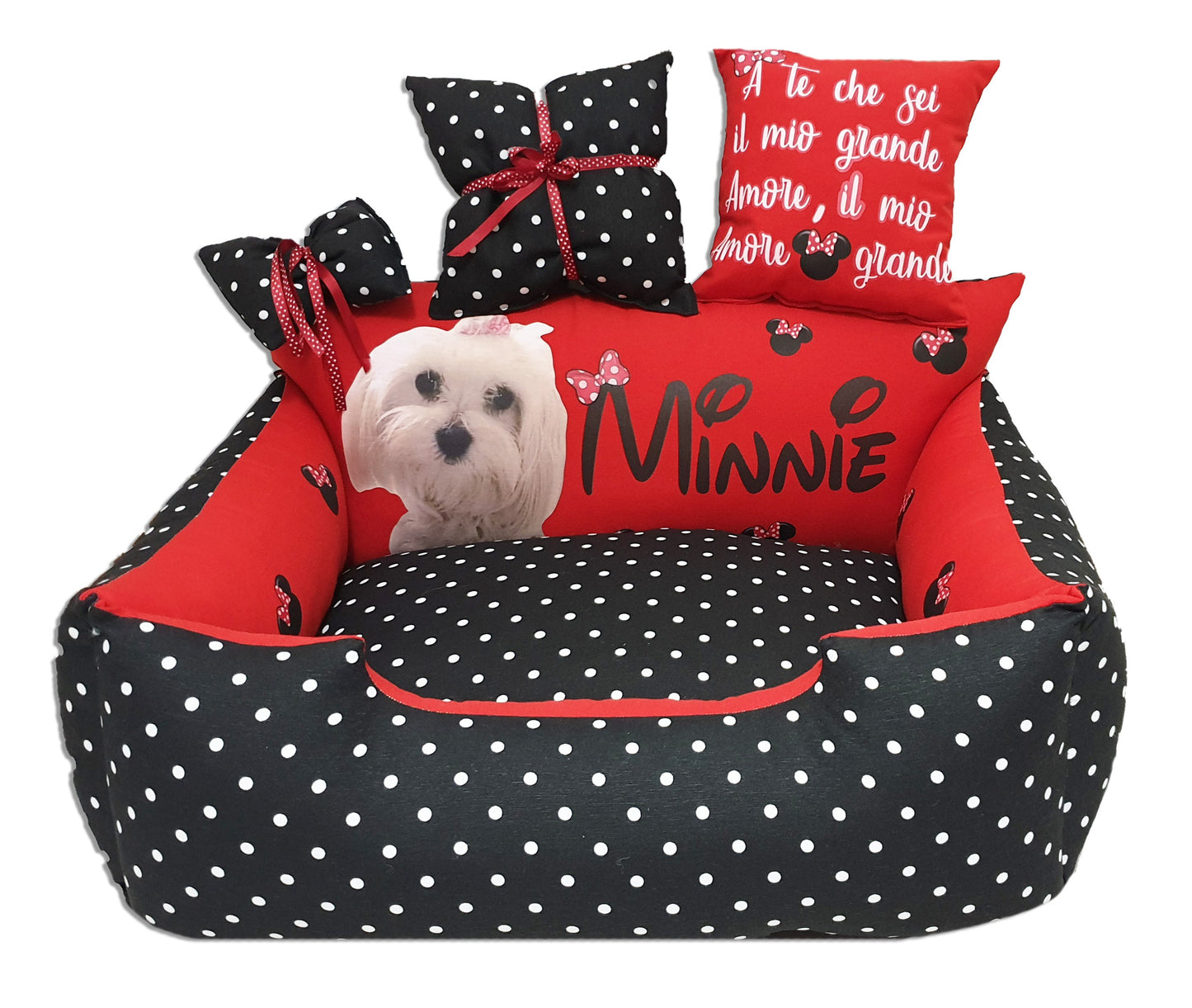 Cuccia personalizzata per cane Disney Minnie