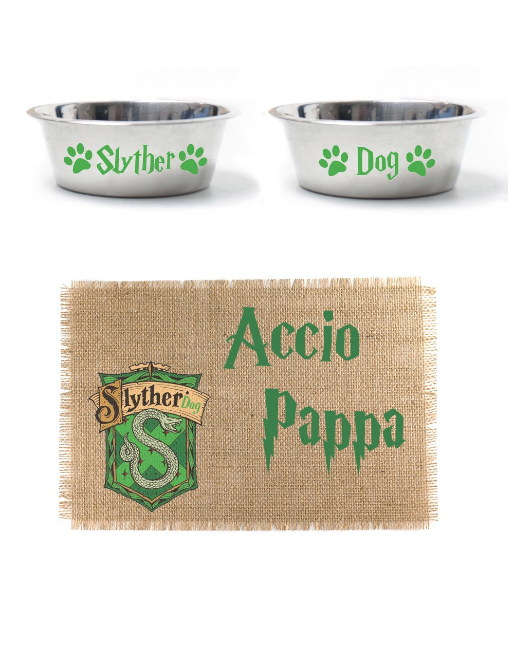 Set Ciotole e Tovaglietta Harry Potter - Serpeverde