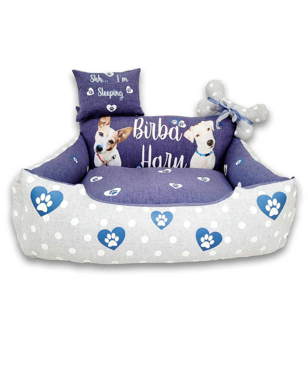 Cuccia personalizzata per cane GrisBlue