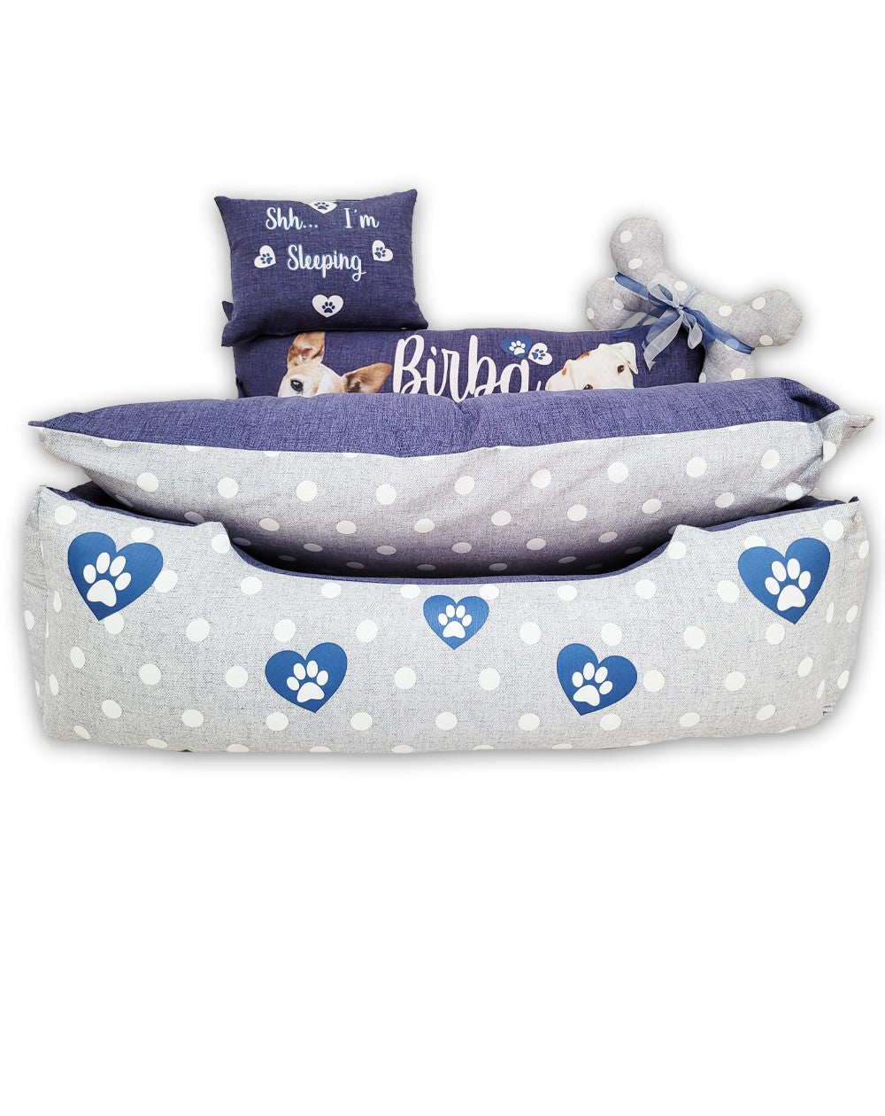 Cuccia personalizzata per cane GrisBlue