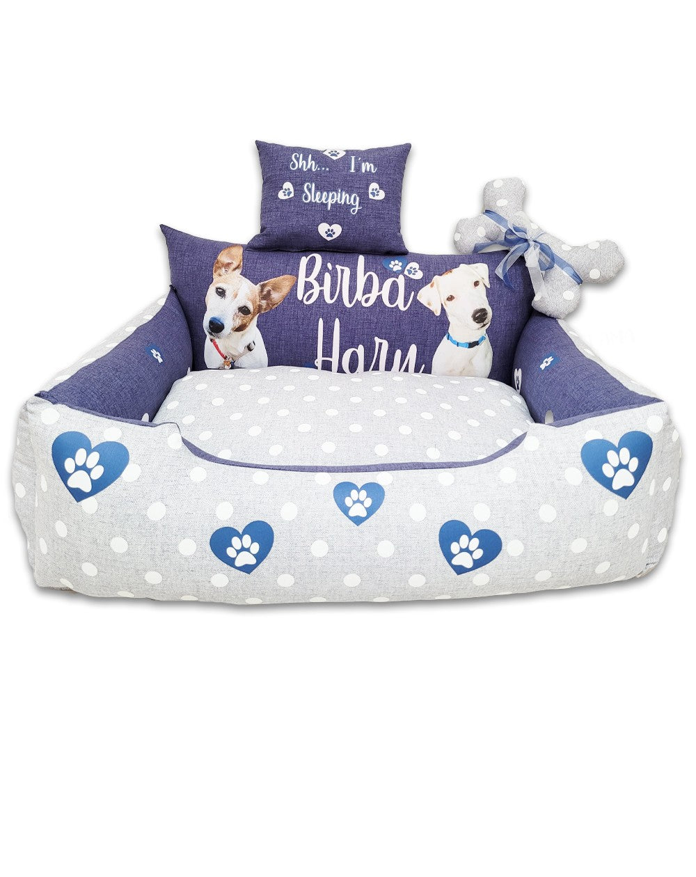 Cuccia personalizzata per cane GrisBlue