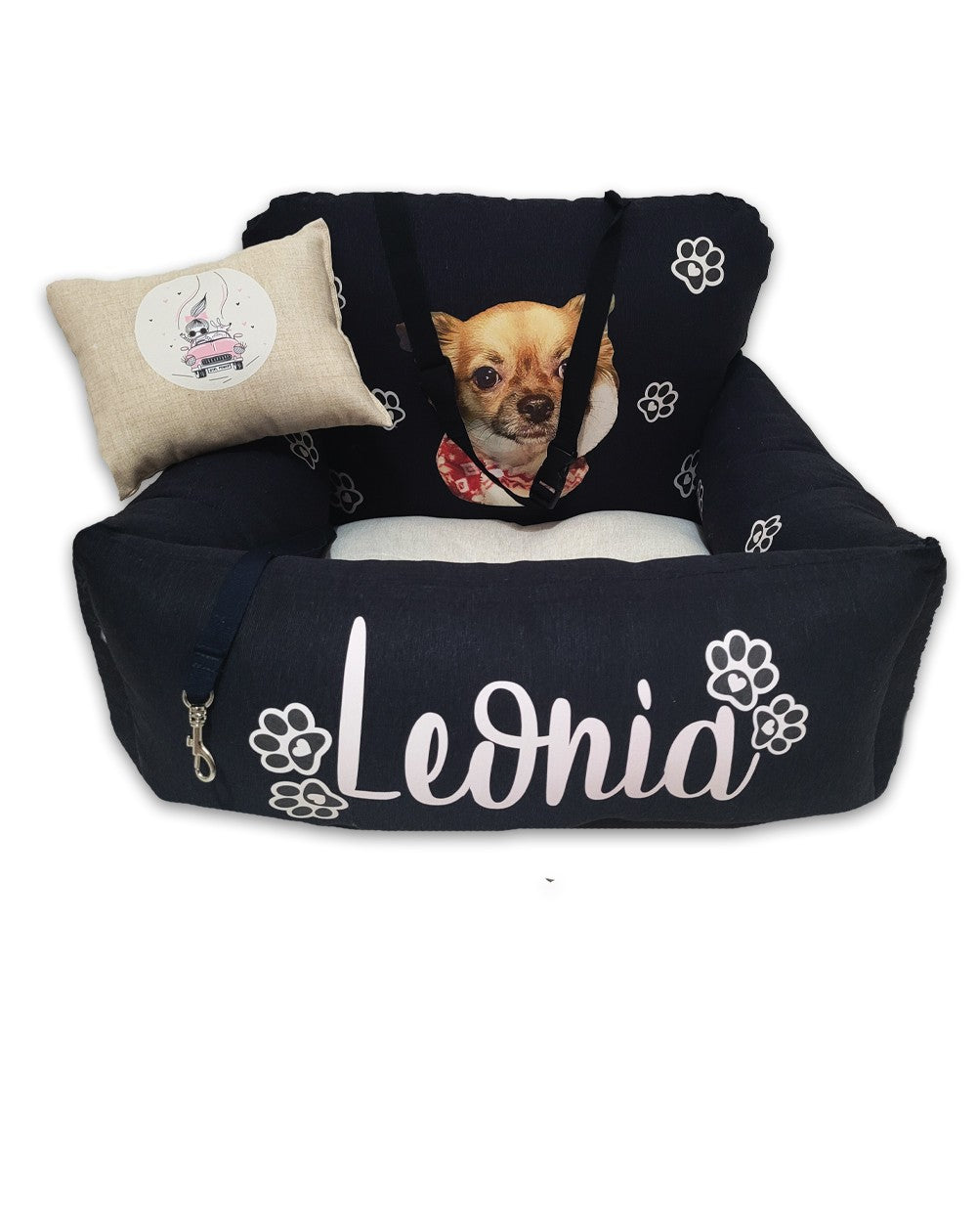 Seggiolino auto per cani personalizzato Blackbeg