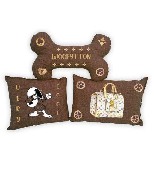 Set Cuscini personalizzati per cuccia cane Woofytton