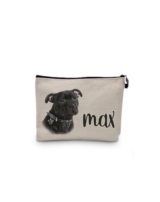 Personalisierte Clutch mit Ams-Hundefoto