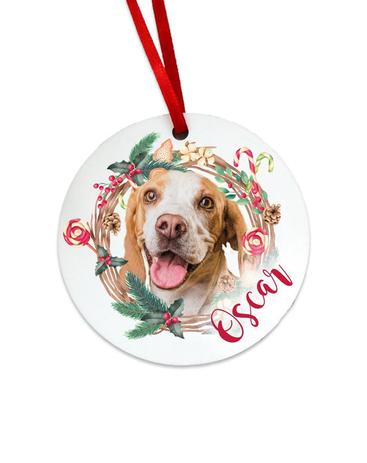 Christbaumschmuck mit Hundefoto