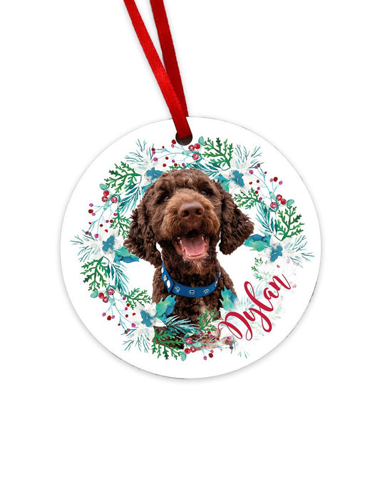 Christbaumschmuck mit Hundefoto