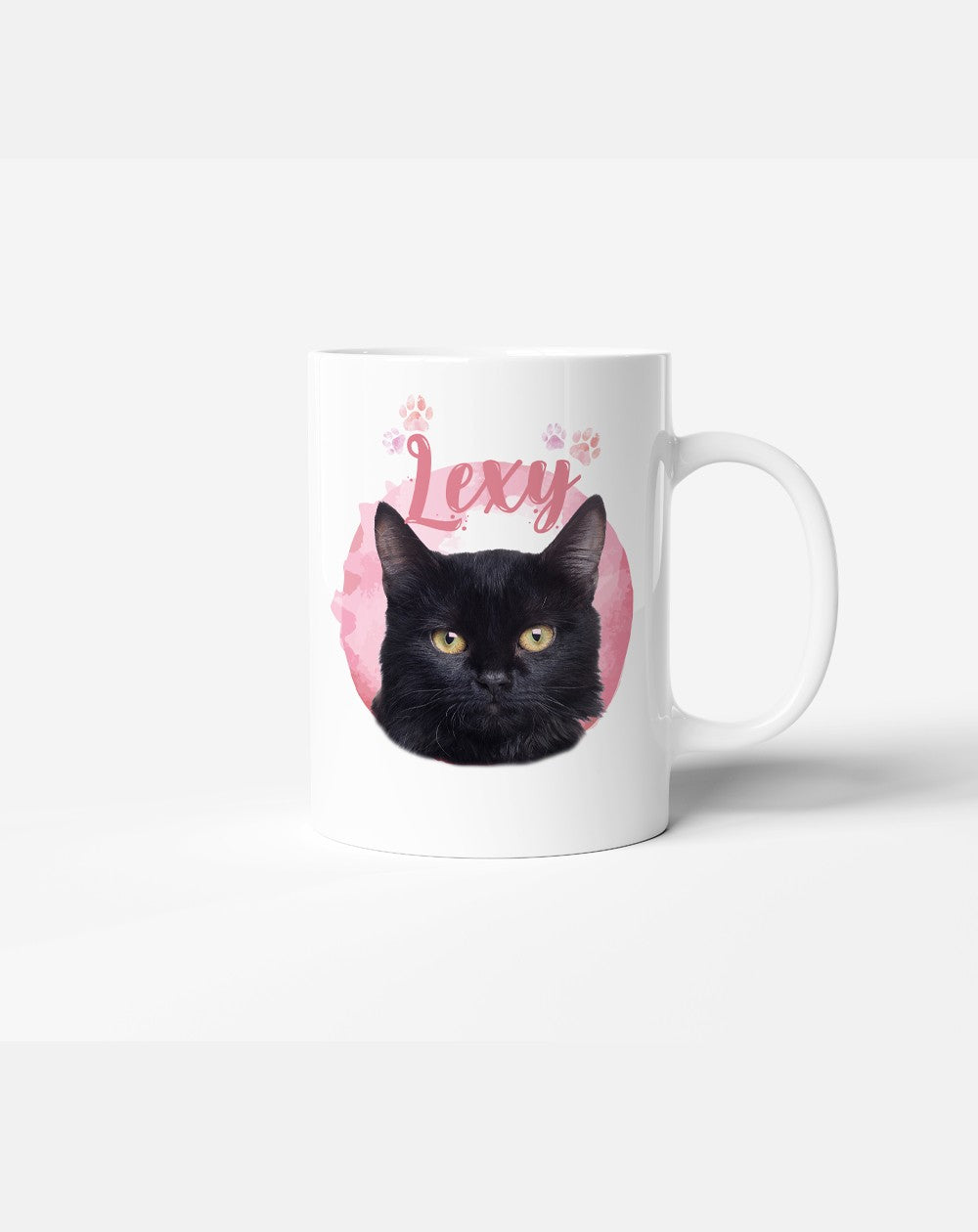 Personalisierte Tasse mit Foto, Katzenfarbe