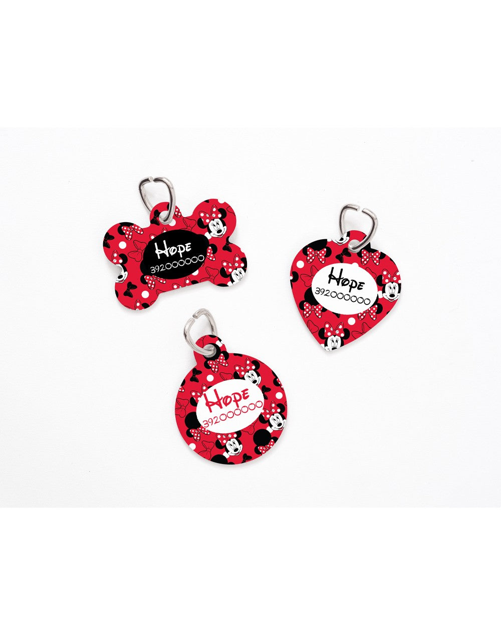 Personalized Minnie Mouse ID tag