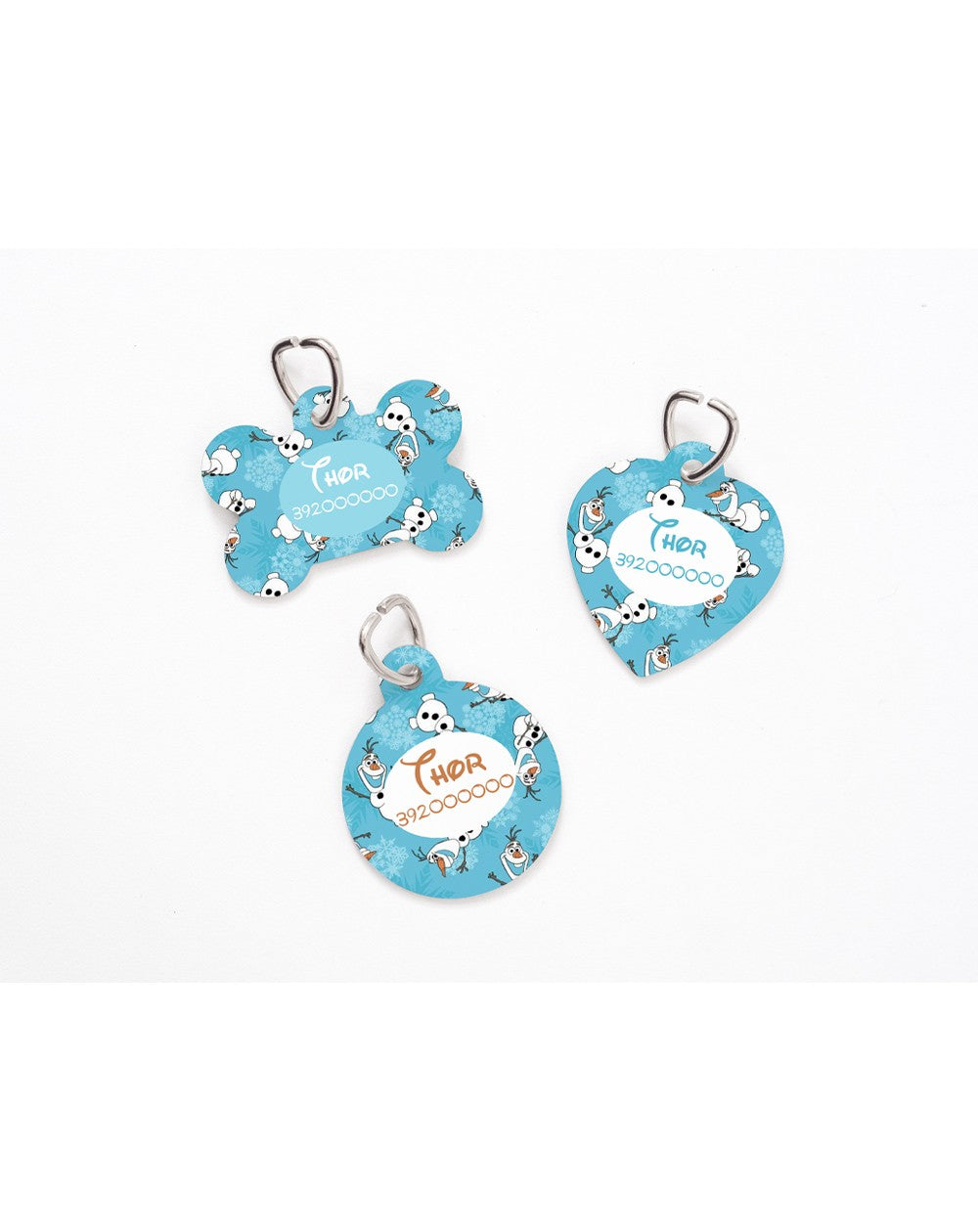 Personalized Olaf ID tag