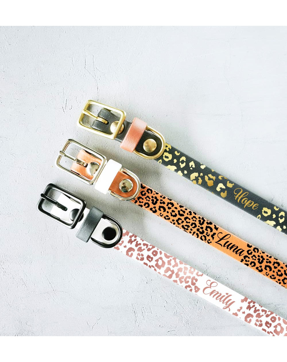 Collare personalizzato con nome per cane - Leopard