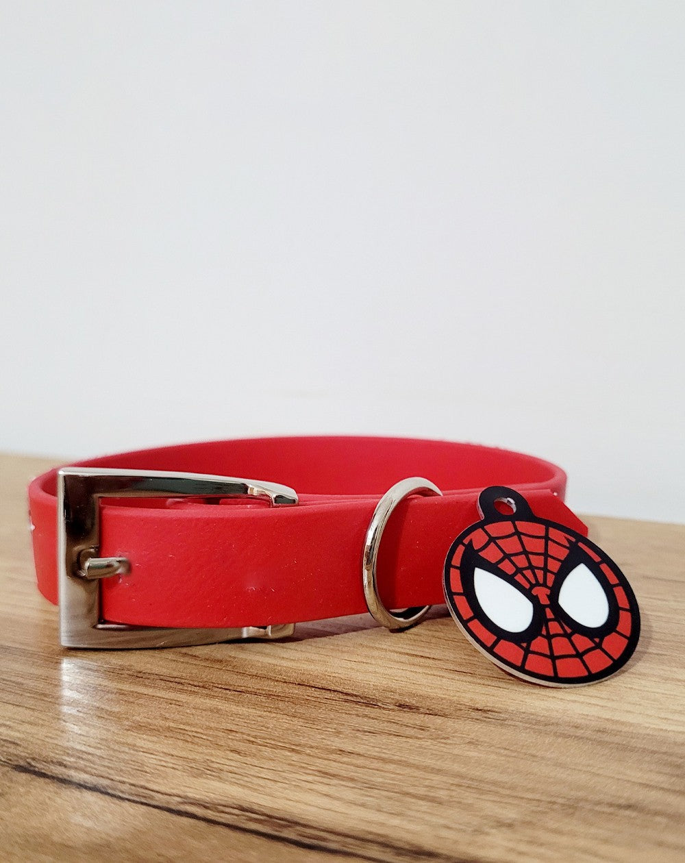 Collare personalizzato con nome per cani modello Spiderman