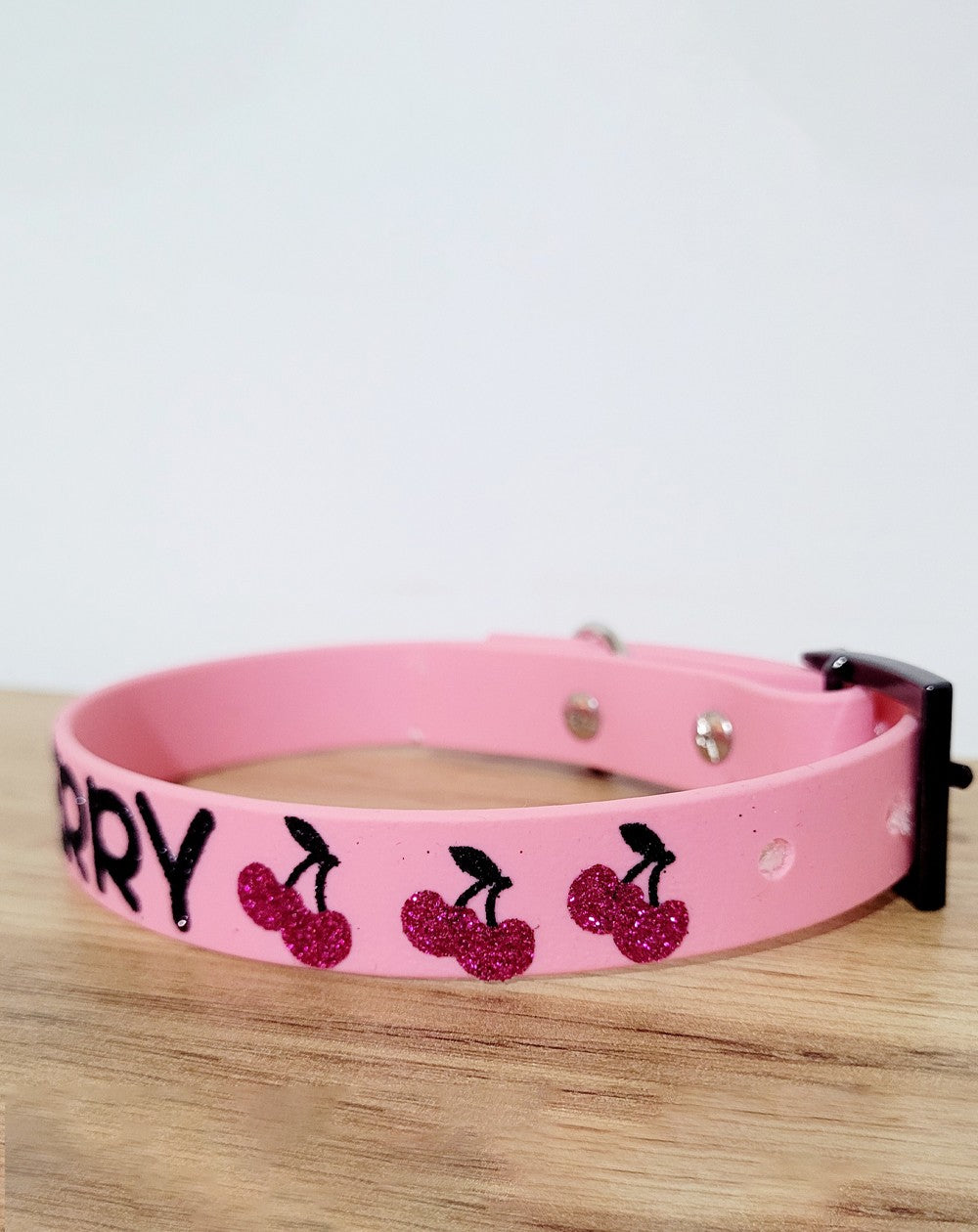 Collare personalizzato con nome per cani modello Cherry