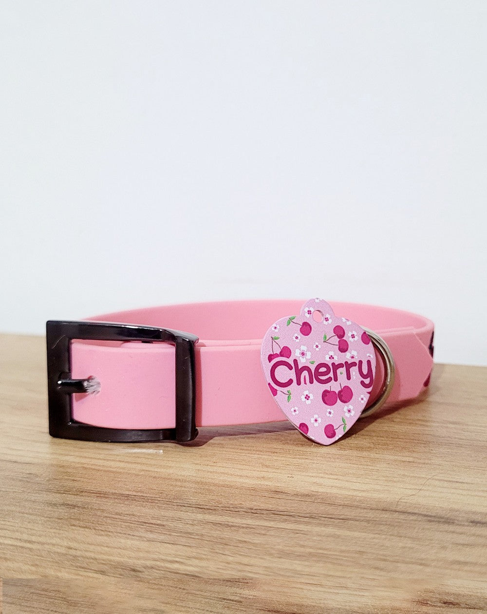 Collare personalizzato con nome per cani modello Cherry