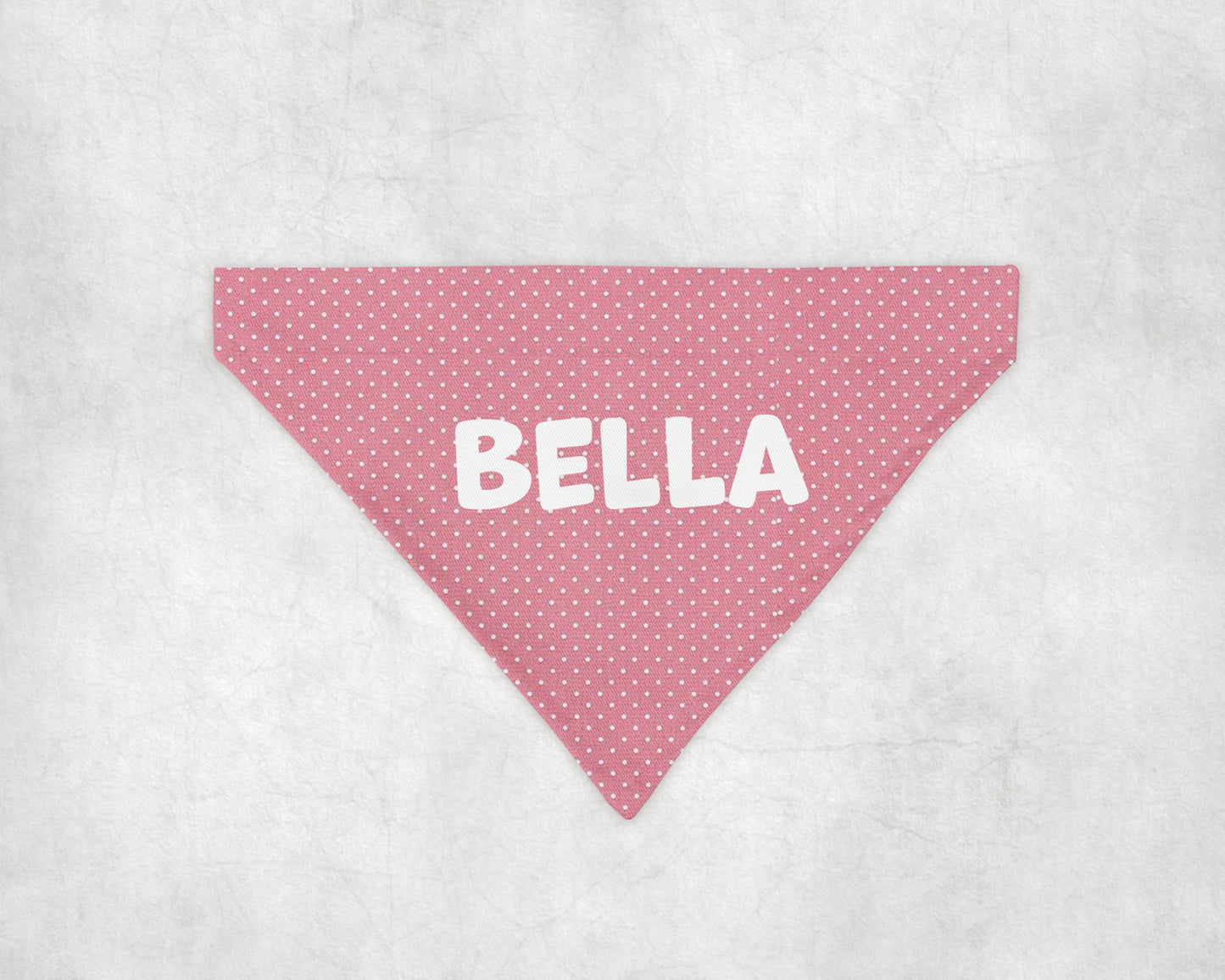 Bandana per Cani personalizzata Pois rosa