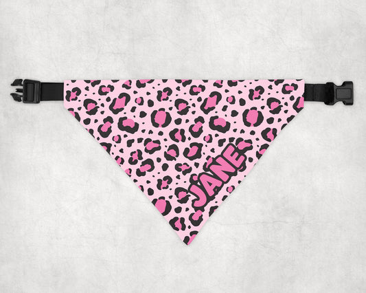 Bandana per Cani personalizzata Leopardata