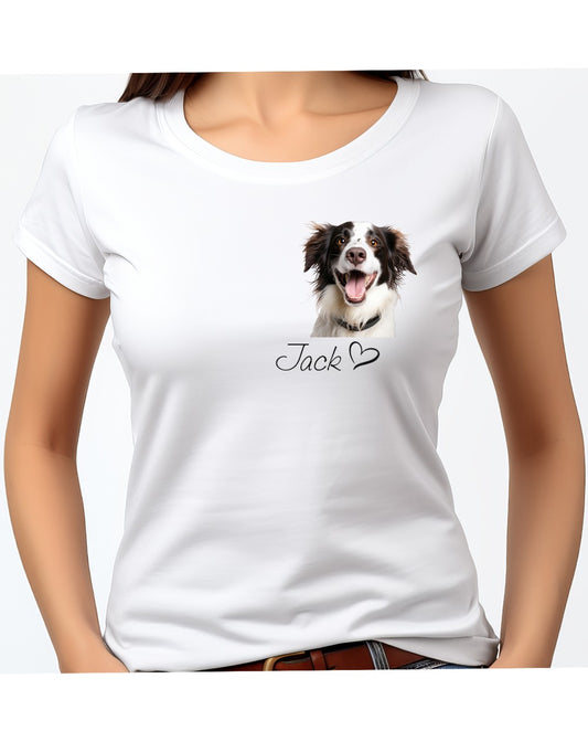 T-shirt personalizzata con foto cane