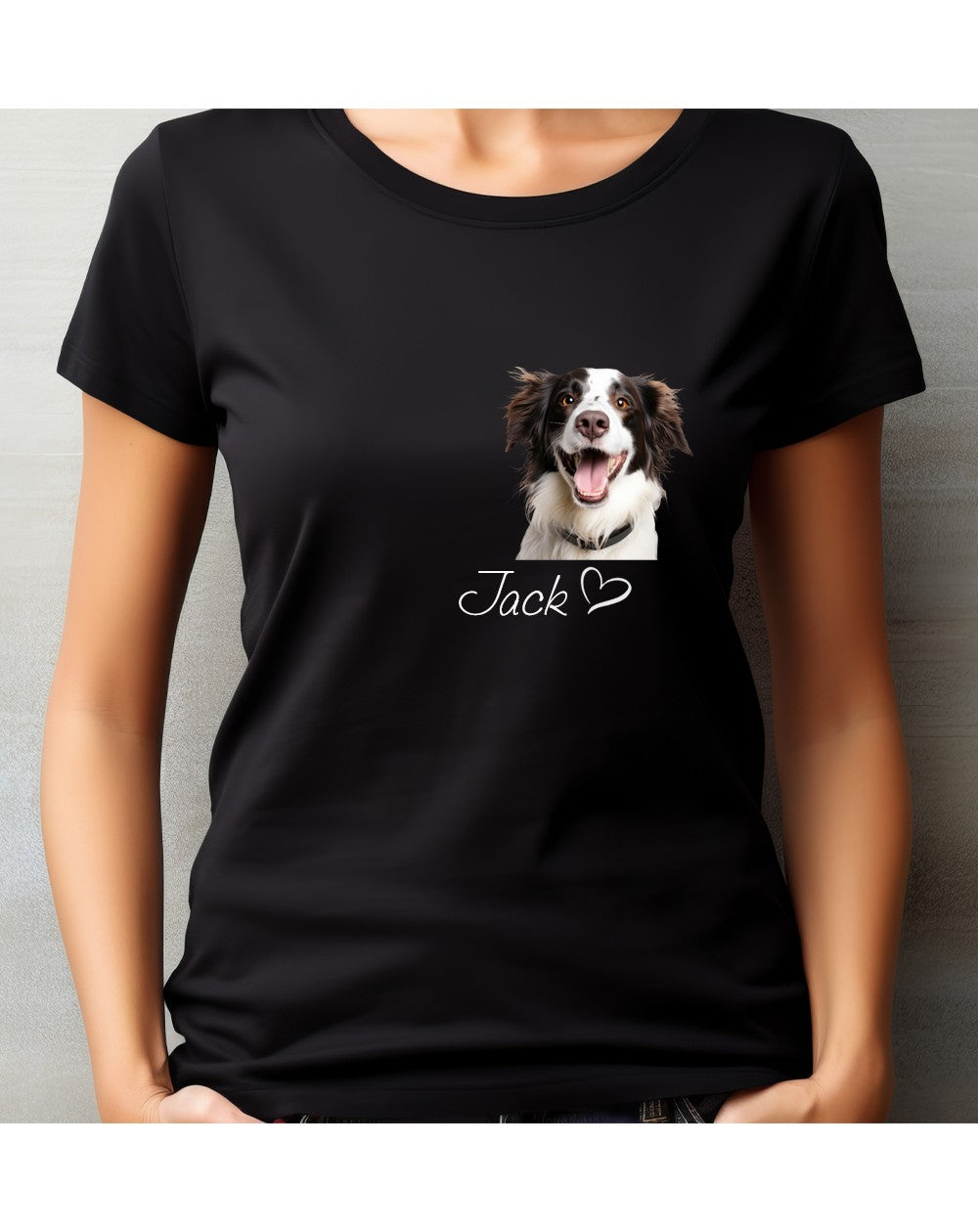 Personalisiertes T-Shirt mit Hundefoto