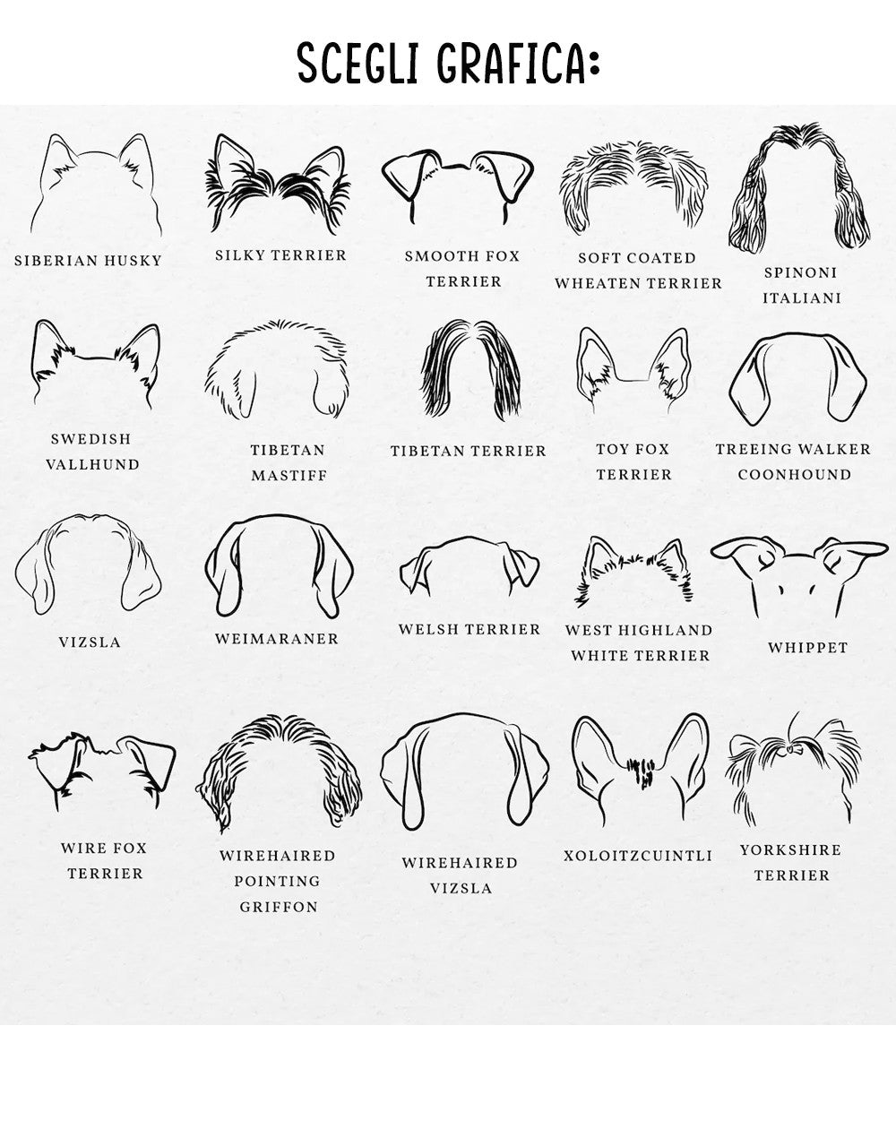 T-shirt personalizzata Dog Ears