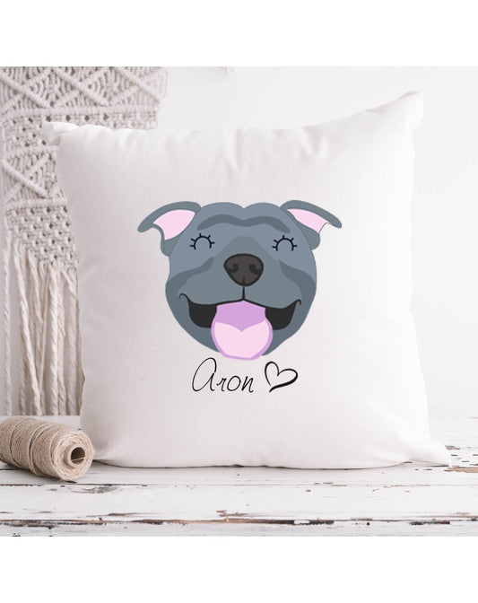 Cuscino decorativo - foto cane illustrata