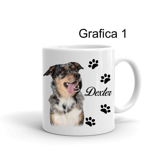 Tazza personalizzata Foto Cane Zampette