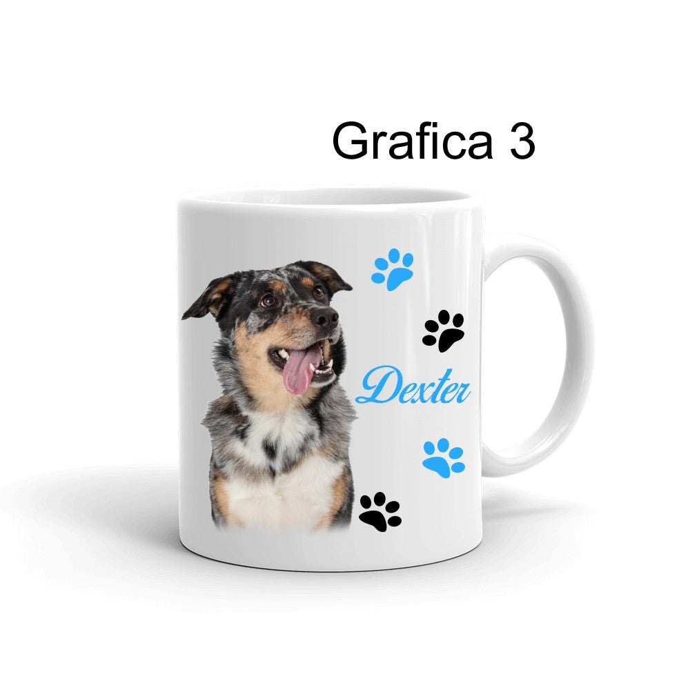 Tazza personalizzata Foto Cane Zampette