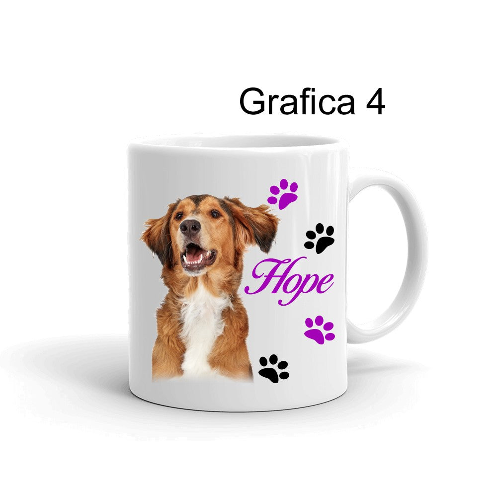 Tazza personalizzata Foto Cane Zampette