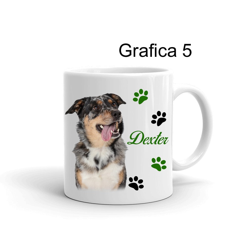 Tazza personalizzata Foto Cane Zampette