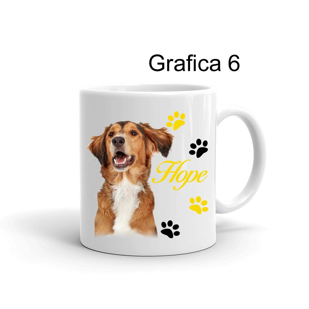 Tazza personalizzata Foto Cane Zampette