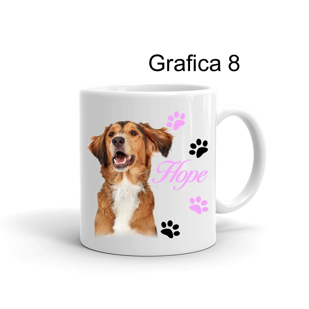 Tazza personalizzata Foto Cane Zampette