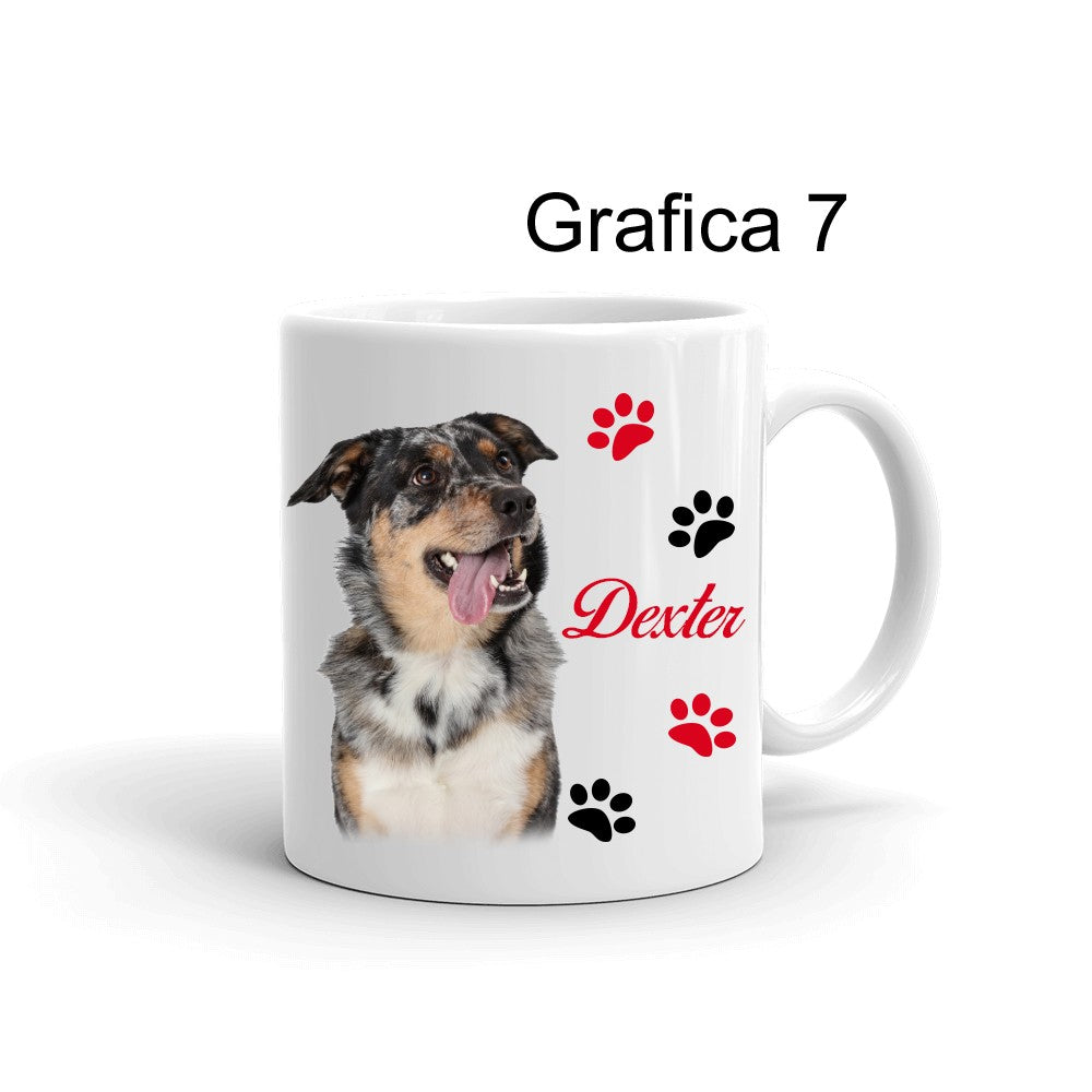 Tazza personalizzata Foto Cane Zampette