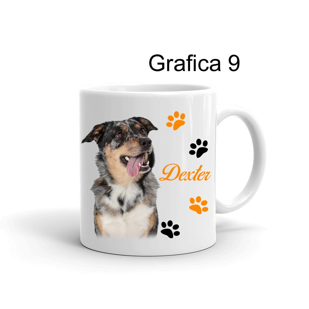 Tazza personalizzata Foto Cane Zampette