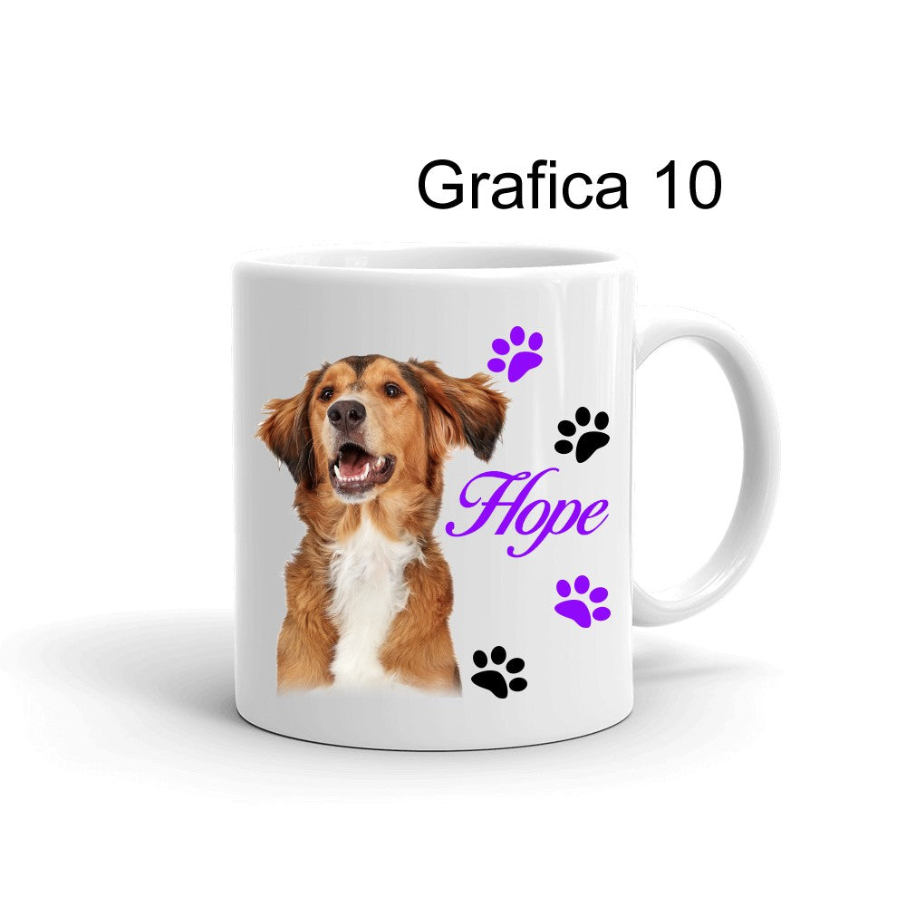 Tazza personalizzata Foto Cane Zampette