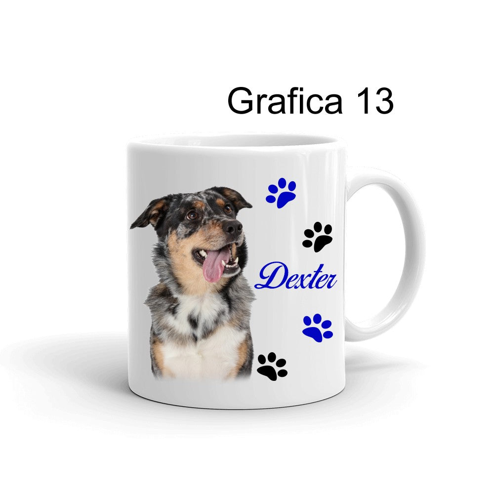 Tazza personalizzata Foto Cane Zampette