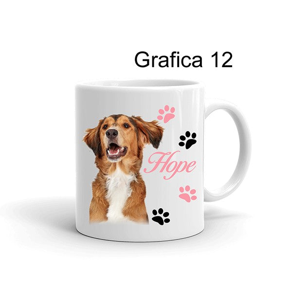 Tazza personalizzata Foto Cane Zampette